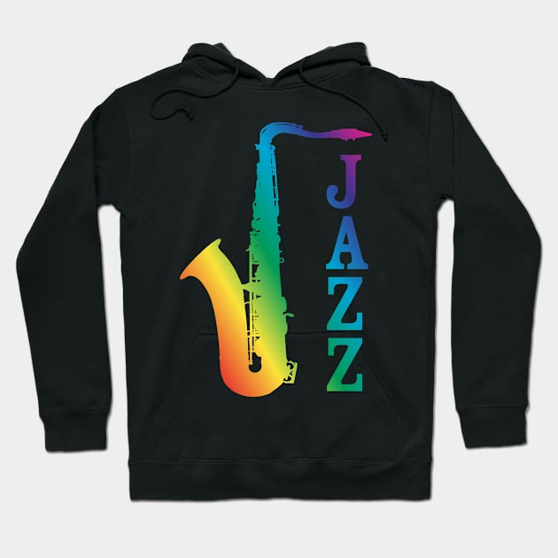 Jazz Saxophone Hoodie by Rayrock76